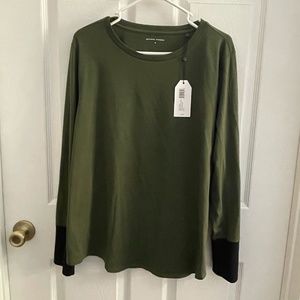 Universal Standard Rhine Top Olive Green/Black